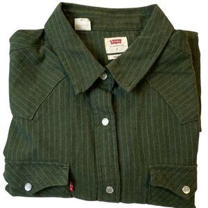 Levi's Green Button Down Shirt